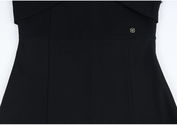 花朵露肩迷你連身裙