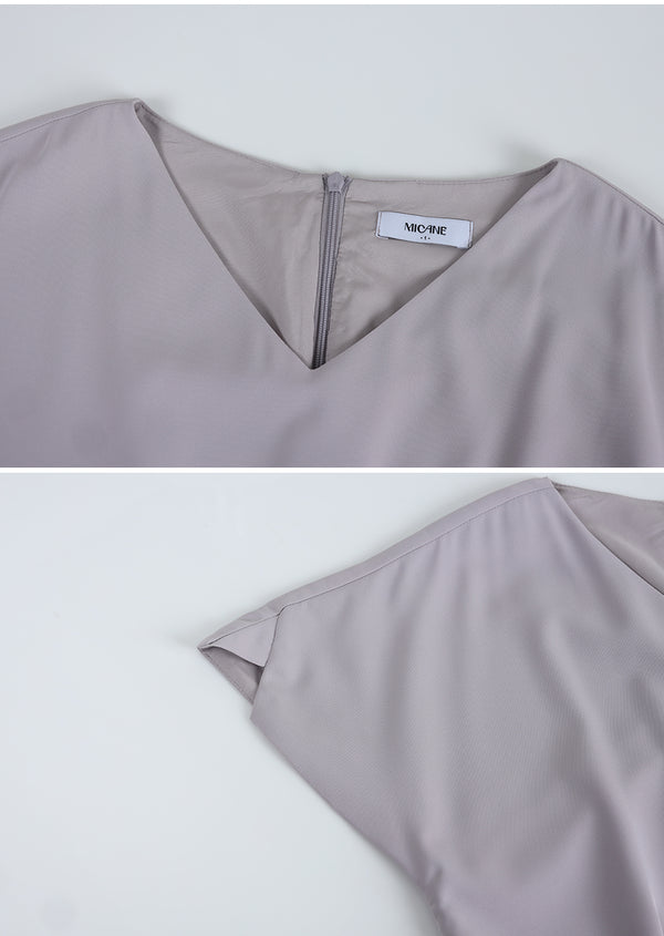 Gaura Unbalance Slit Mermad Long Dress