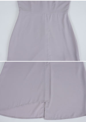 Gaura Unbalance Slit Mermad Long Dress