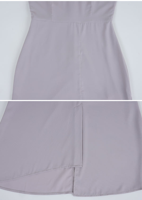 Gaura Unbalance Slit Mermad Long Dress