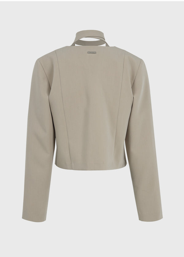 Glenn Pintuck Tie Blouse