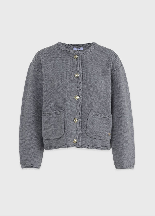 Halse Round Knit Cardigan