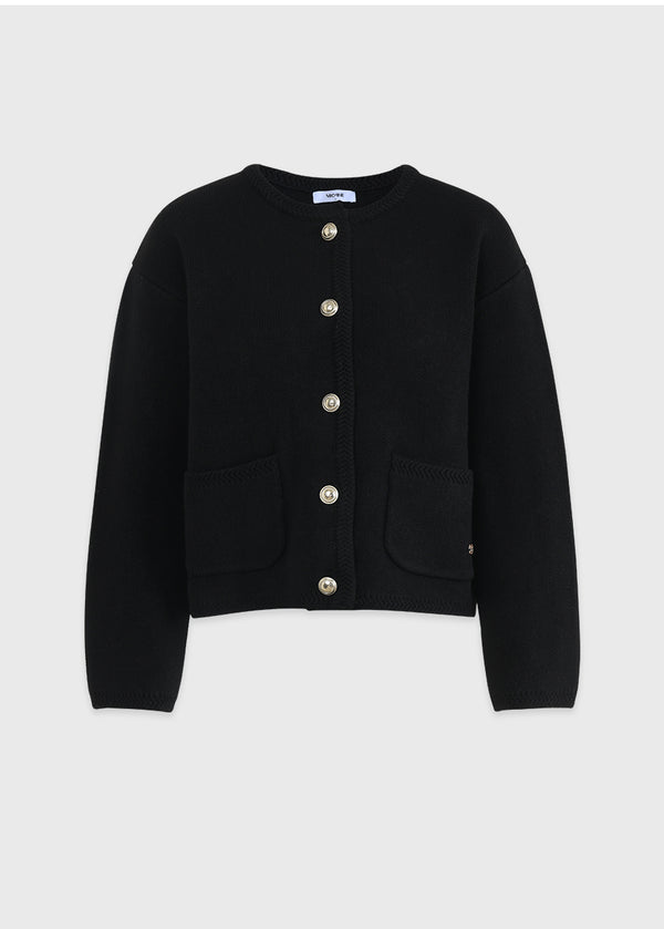 Halse Round Knit Cardigan