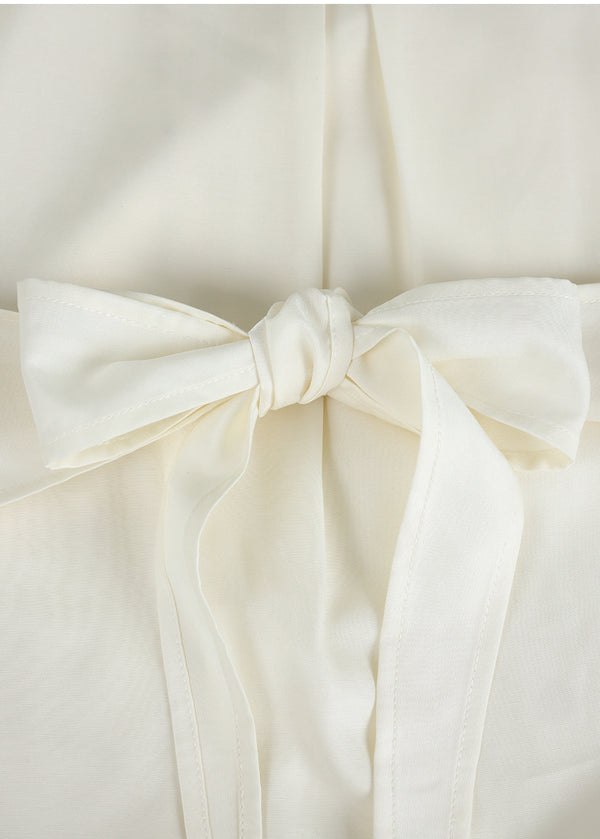 Hana High Neck Wrap Blouse