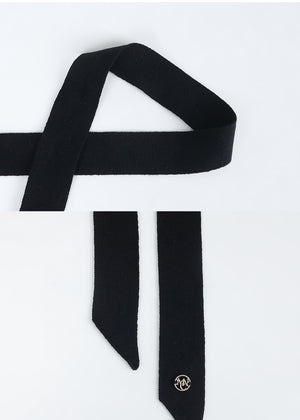 Harmonious Tie Set Slit Knit Ivory