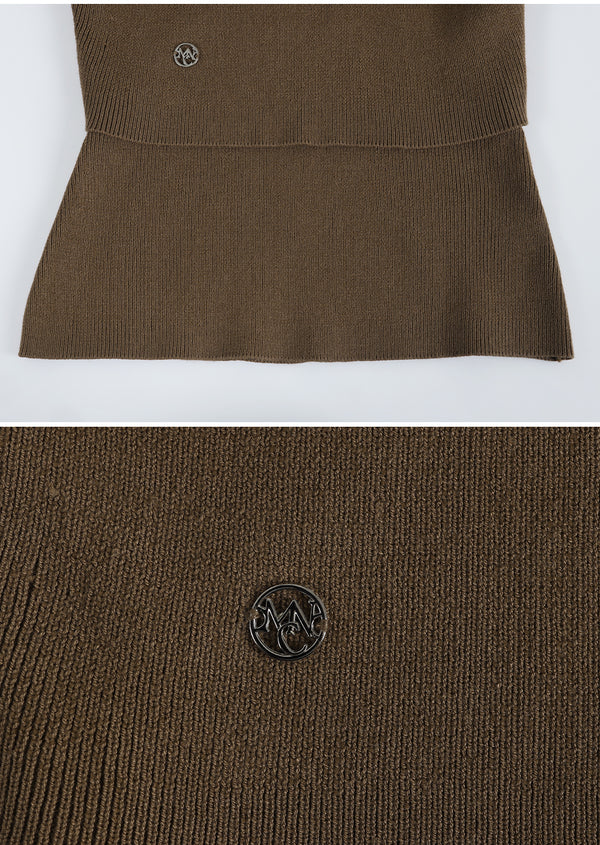 Hug Buckle Point Layered Knit