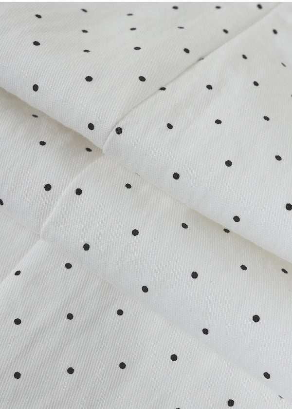 Inra Dot Frill Flare Skirt