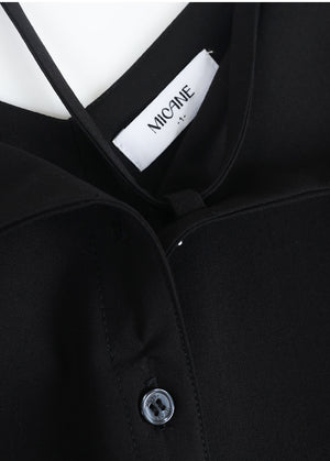 Isola Strap Open Collar Blouse