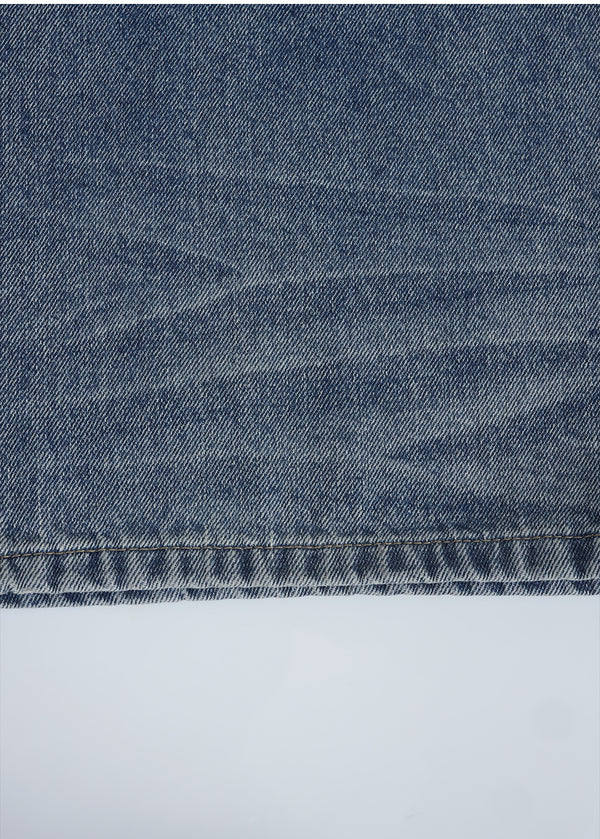 Ixra Brush Washing Wide Denim Pants