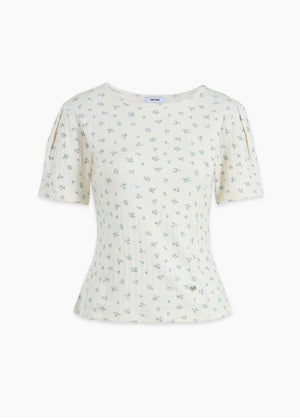 Jellybean Flower Slim Fit Tee