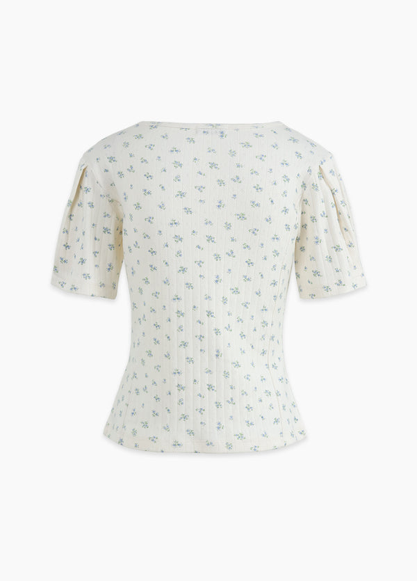Jellybean Flower Slim Fit Tee