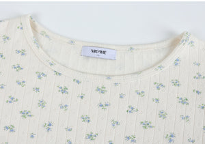 Jellybean Flower Slim Fit Tee