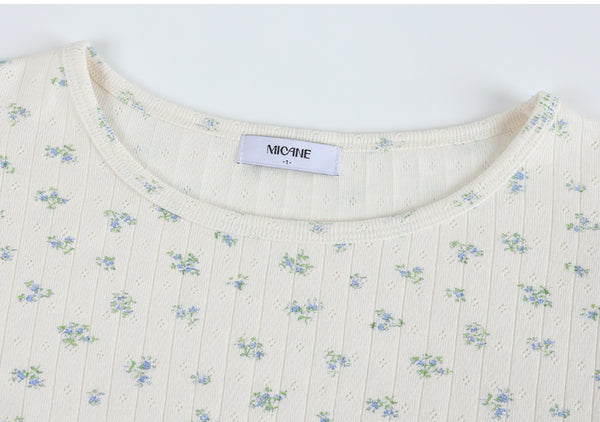 Jellybean Flower Slim Fit Tee