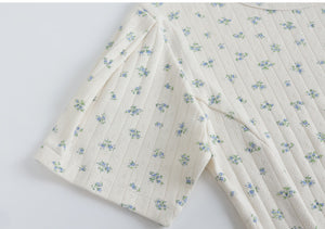 Jellybean Flower Slim Fit Tee