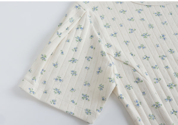 Jellybean Flower Slim Fit Tee