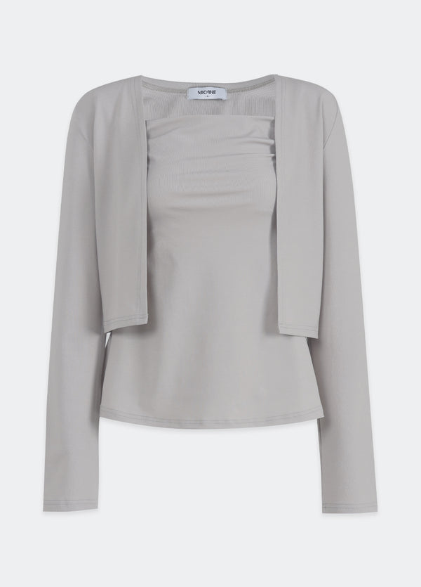 Kala Flare Sleeveless-Cardigan Setup