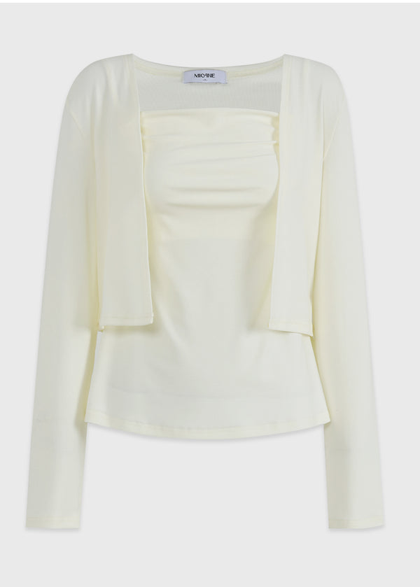 Kala Flare Sleeveless-Cardigan Setup