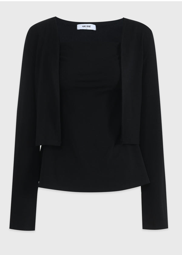 Kala Flare Sleeveless-Cardigan Setup