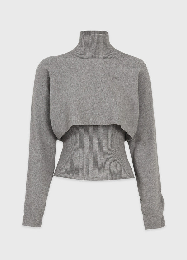 Lavina Sleeveless-Boat Neck Knit Setup