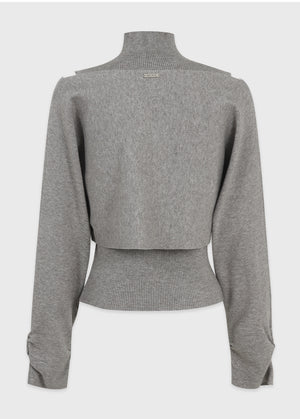 Lavina Sleeveless-Boat Neck Knit Setup