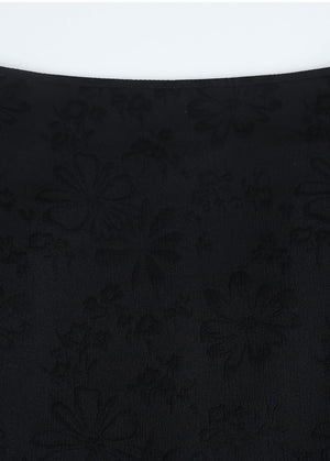 Laya Flower Jacquard Layered Mide Skirt