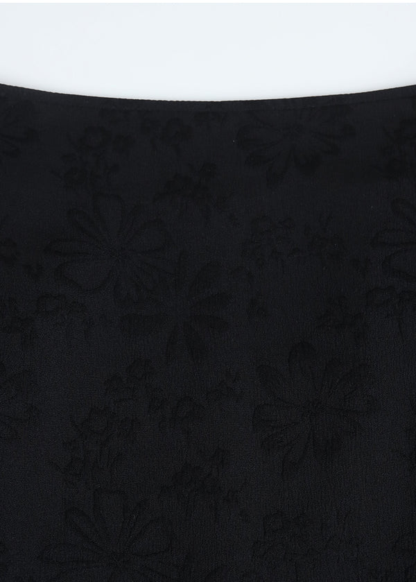 Laya Flower Jacquard Layered Mide Skirt