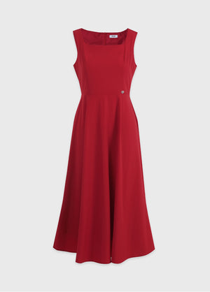 Leilani Square Neck Sleeveless Long Dress