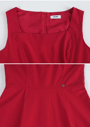 Leilani Square Neck Sleeveless Long Dress