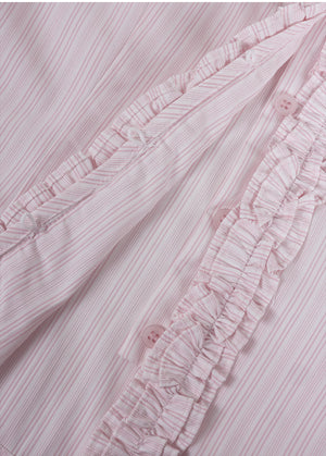 Lepida Ruffle Striped Blouse