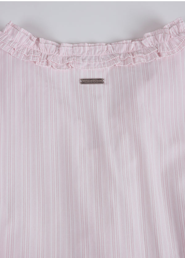 Lepida Ruffle Striped Blouse