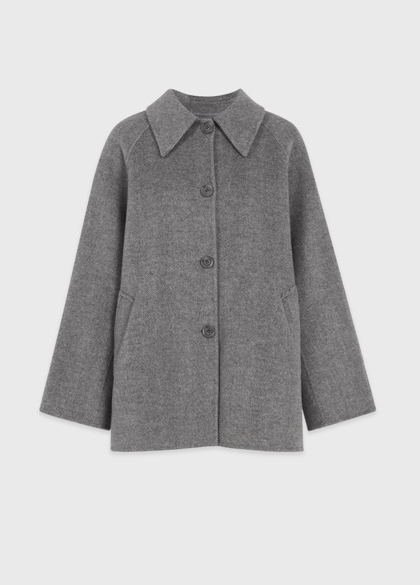 Levi Handmade Wool Half Coat