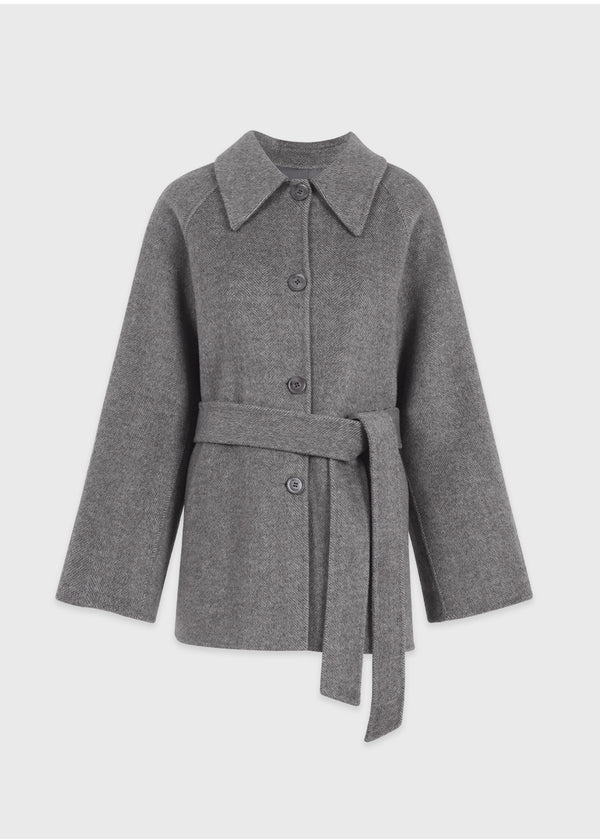 Levi Handmade Wool Half Coat