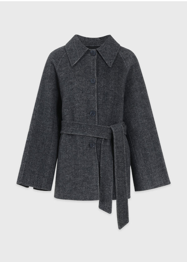 Levi Handmade Wool Half Coat