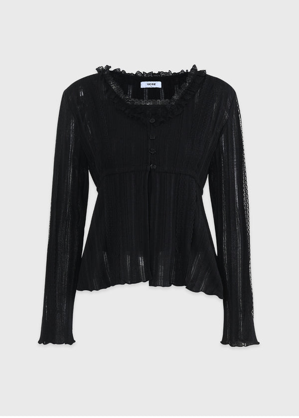 Lillian Lace Cardigan-Sleeveless Setup