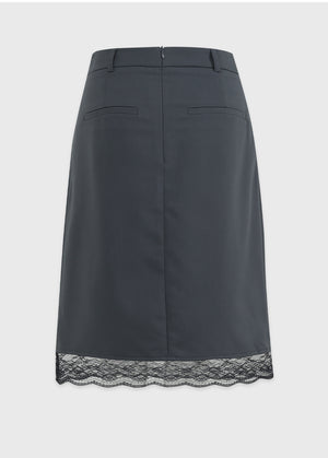 Livia Lace Trimming Midi Skirt