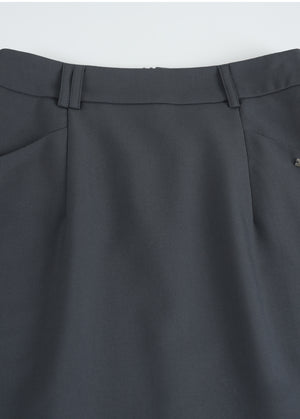 Livia Lace Trimming Midi Skirt