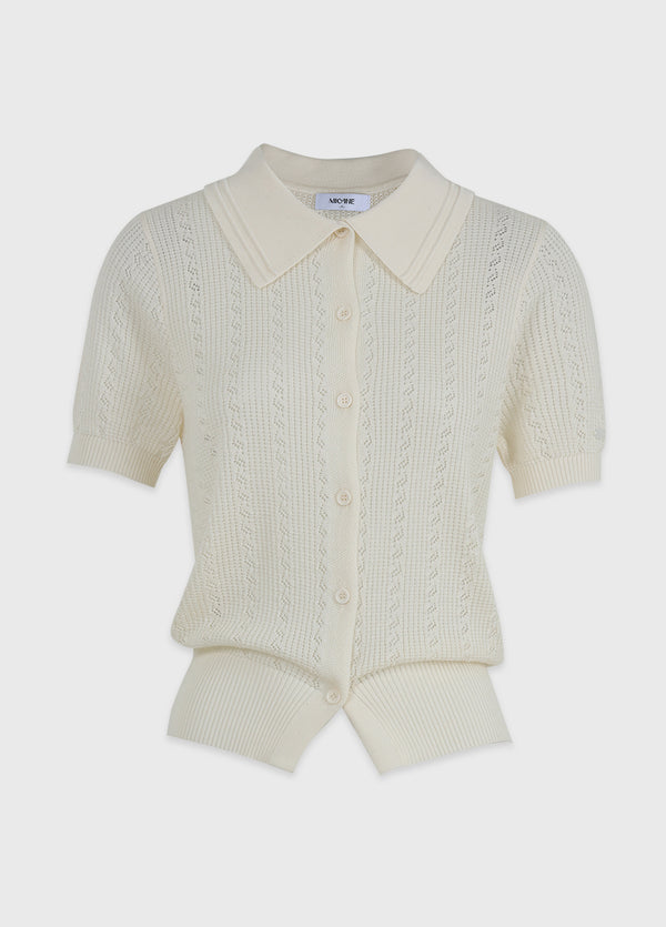 Lyverelle Crochet Collar Cardigan