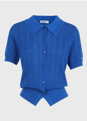 Lyverelle Crochet Collar Cardigan