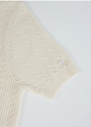 Lyverelle Crochet Collar Cardigan