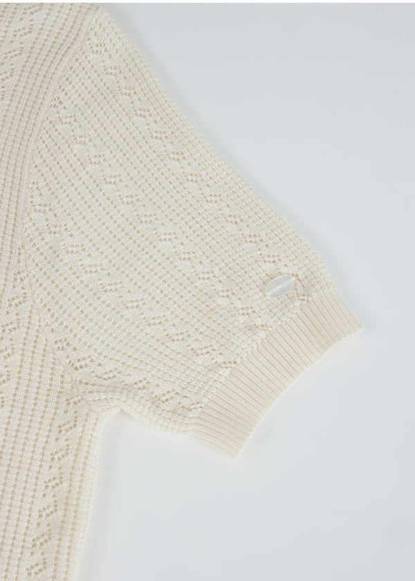 Lyverelle Crochet Collar Cardigan