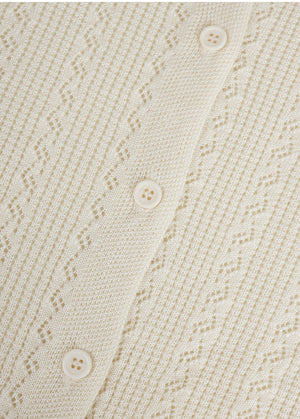 Lyverelle Crochet Collar Cardigan