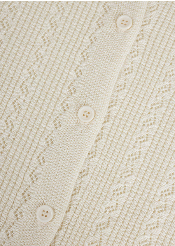 Lyverelle Crochet Collar Cardigan