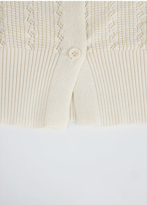 Lyverelle Crochet Collar Cardigan