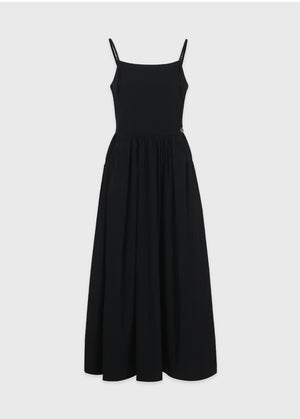 Mandy Shirring Dress-Cardigan Setup