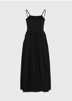 Mandy Shirring Dress-Cardigan Setup