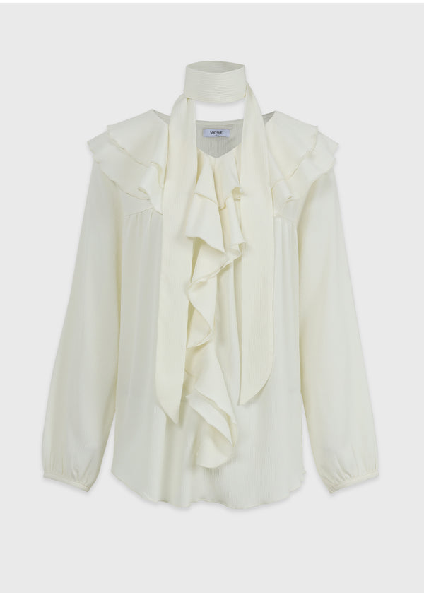 Mariposa Linkle Ruffle Blouse