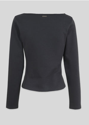 Meli Shirring Slit Tee