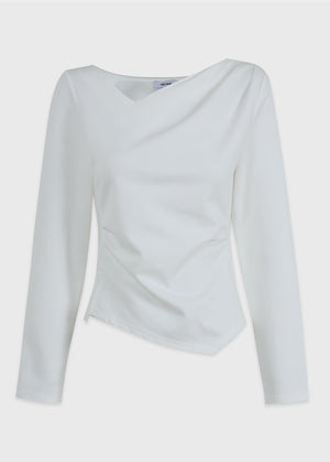 Meli Shirring Slit Tee