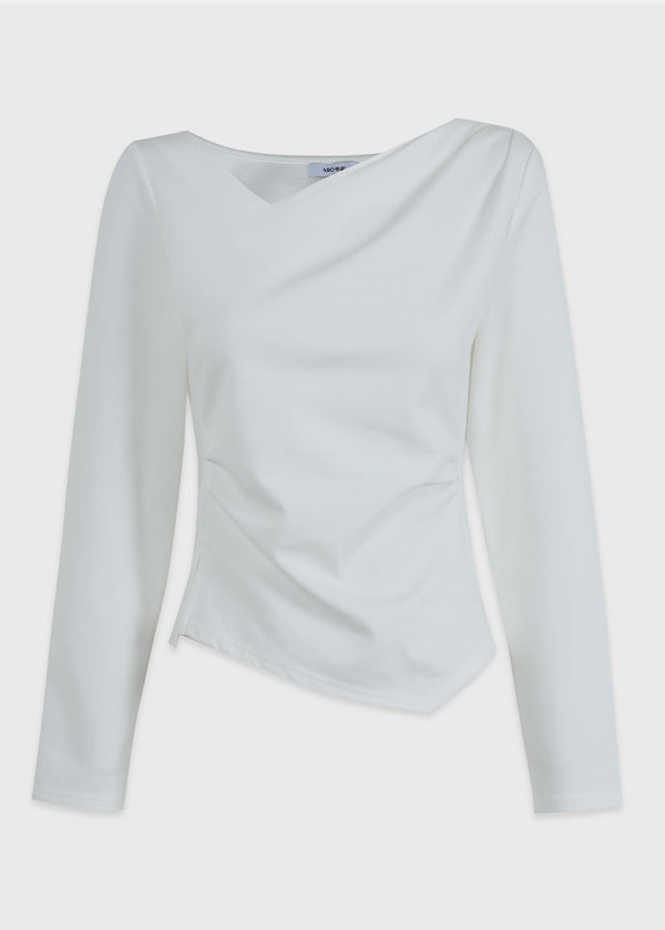 Meli Shirring Slit Tee