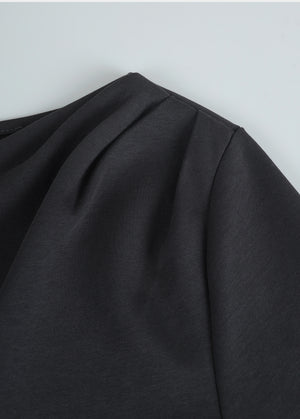 Meli Shirring Slit Tee